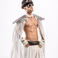 new european and american women's sequin wing party costume swimsuit accessory fashion tassel shawl