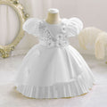 New in stock sequin floral kids' dress - princess style runway dress for girls