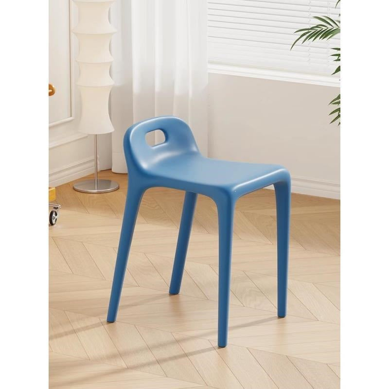 Modern minimalist home chair - restaurant spare thickened plastic chair - dining table chair stool - stackable plastic stool
