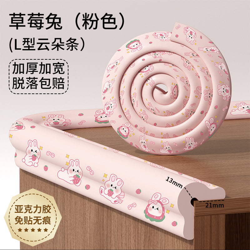 Printed baby thickened anti-collision strips, infant home use, children's anti-bump and anti-collision stickers, kindergarten table corner protectors