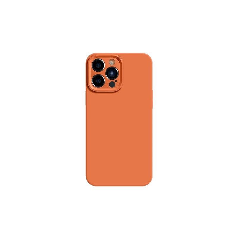 Solid color precision perforated liquid silicone full coverage case for iphone 17 pro max, apple 16/15 protective cover