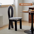 Mermaid chair retro black [plum flower cushion]
