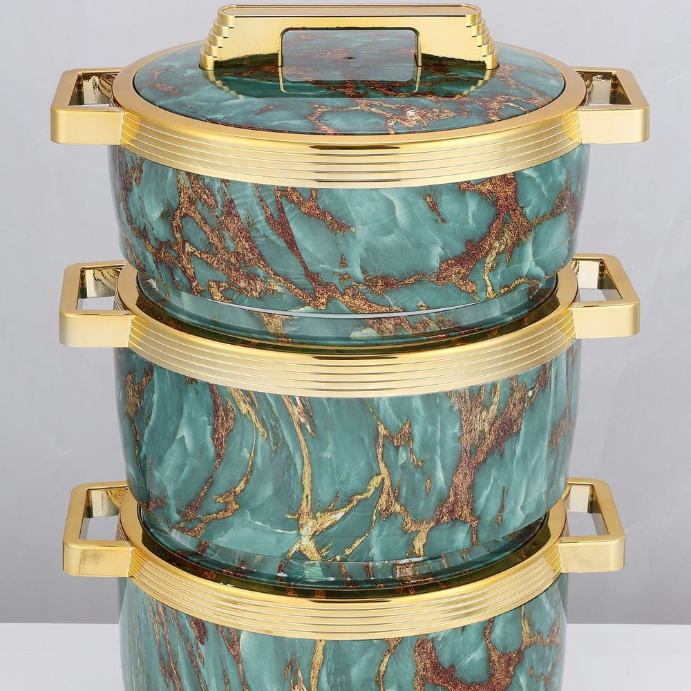 Factory direct cross-border hot selling insulated lunch box stainless steel food container insulated pot kitchen tableware new three-piece set