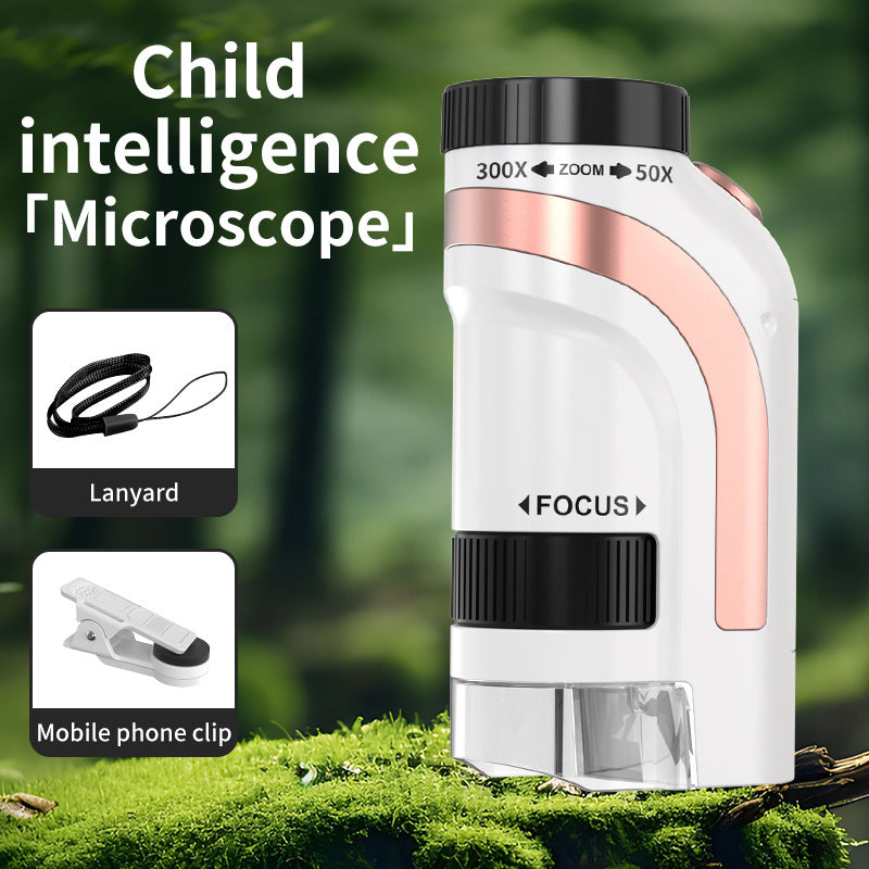 children's portable handheld microscope science experiment kit - educational toys for primary and secondary school students - wholesale