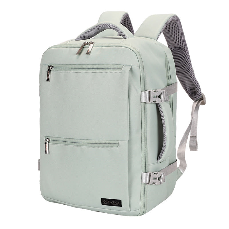 Cross-border new large-capacity backpack, men's and women's high-end sense, simple and breathable business backpack, multi-functional casual backpack