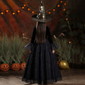 Halloween children's costume drama performance mesh witch cloak witch cross-border clothing girls' witch dress