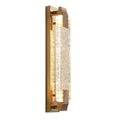 Luxury crystal wall sconce - living room accent, hallway, stairway led minimalist bedroom bedside lamp - gold finish