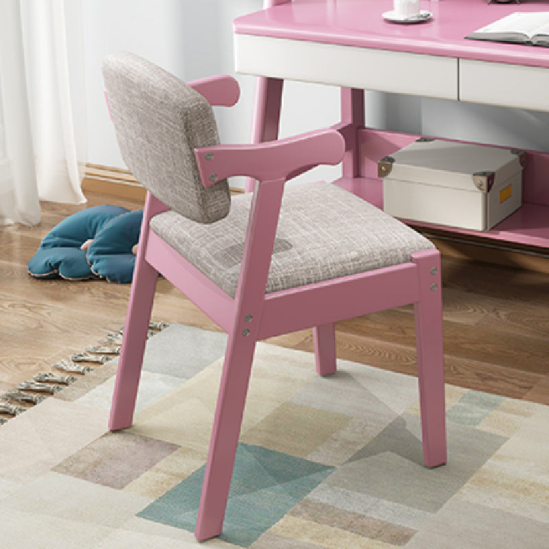 Solid wood dining chair for home desk chair oak study chair backrest stool modern casual restaurant ins style z-shaped chair