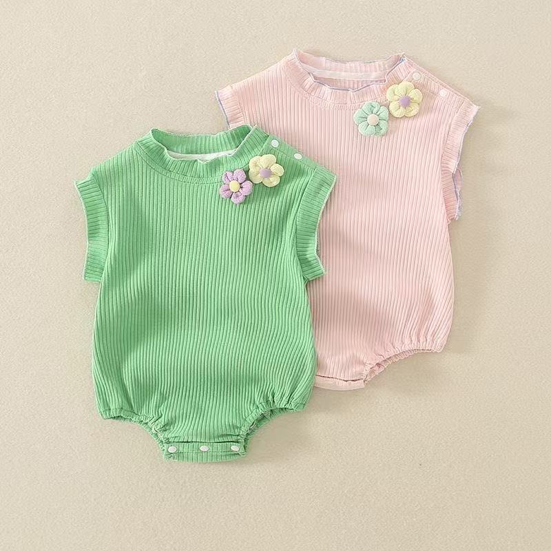 Baby clothes summer thin style baby bodysuit girl baby romper princess full month hundred days outfit summer
