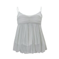 European and american women's clothing  summer new arrival: pure & sultry design, mesh paneling, unique street style, spicy girl cami top