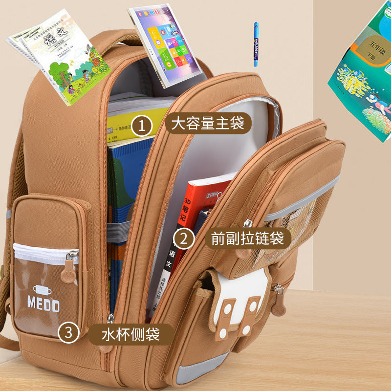 Kapibara new primary school bag, men's and women's 1-3-6 grades, light spine protection, large-capacity children's backpack