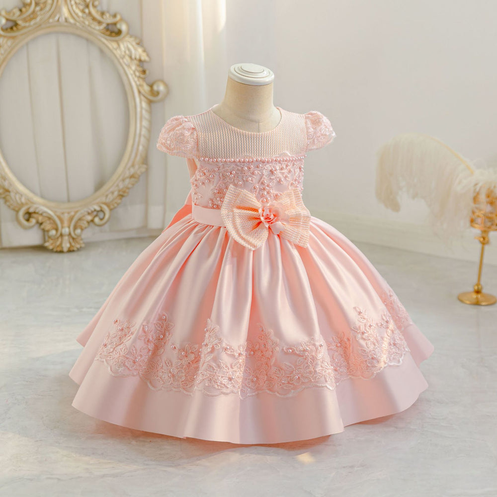 Exportnew arrival kidslace dress section cloth princess dress baby girl first birthday dress baby dress