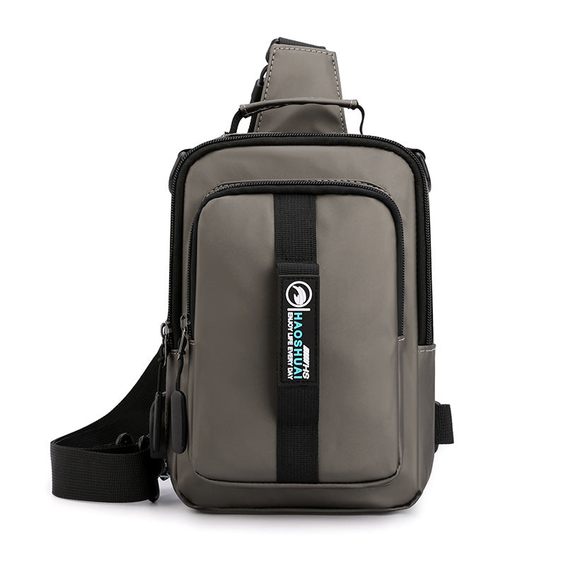 Factory direct sales new multi-functional men's breast bag fashion leisure shoulder messenger bag outdoor travel small bag