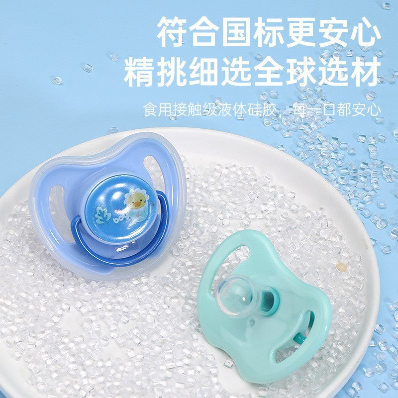 English card pack, baby print pacifier cartoon silicone sleeping pacifier, newborn baby comfort pacifier