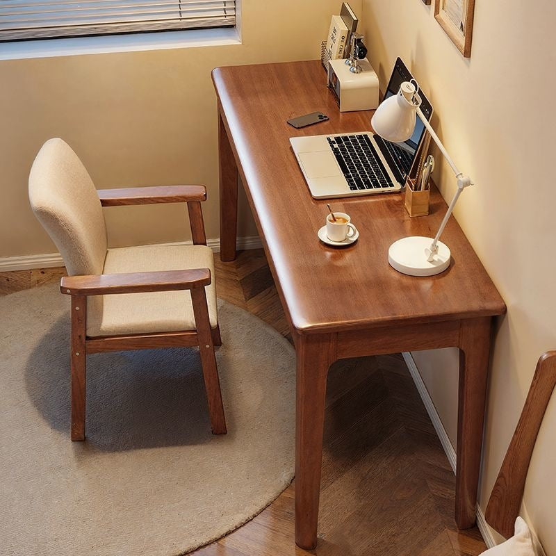 Solid wood desk - small apartment, home use, adult, rectangular table, modern minimalist, student study writing desk, computer desk