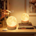Desktop rgb moon night light - bedside bedroom usb plug-in moon lamp with switch - mini table lamp - fcc certified