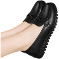 【100% soft leather】comfortable leather shoes for women - soft upper & sole, anti-slip, flat shoes for seniors & middle-aged women