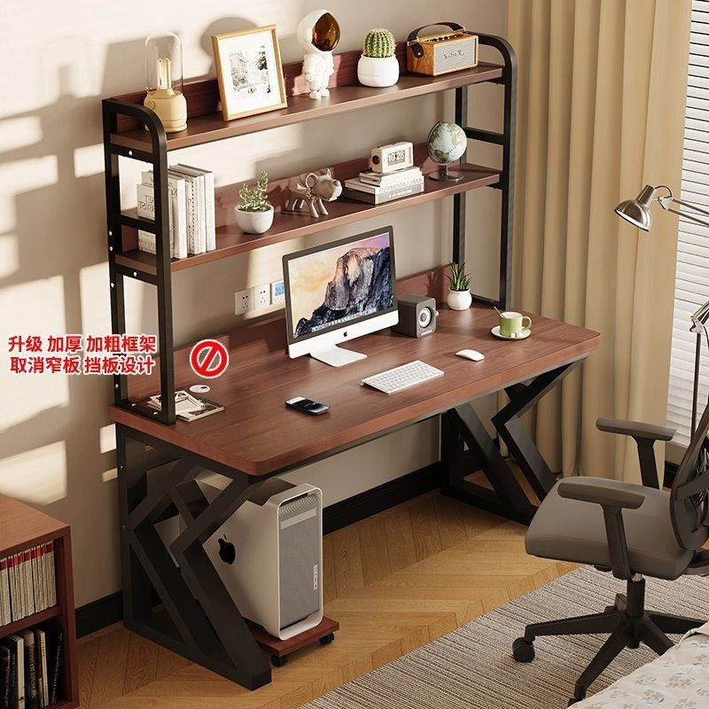 Computer desk home office desk bedroom student desk bookshelf all-in-one with pegboard simple storage study table