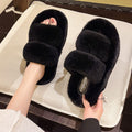 Best selling fur shoes for women outwear 2024 new arrivalfall and winterfashion out thick solestuffed furry home cotton slippers