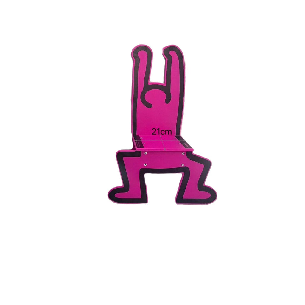 Art Fashion Chair Children's Back Chair Decorative Graffiti Art Chair Shaped Creative Stool