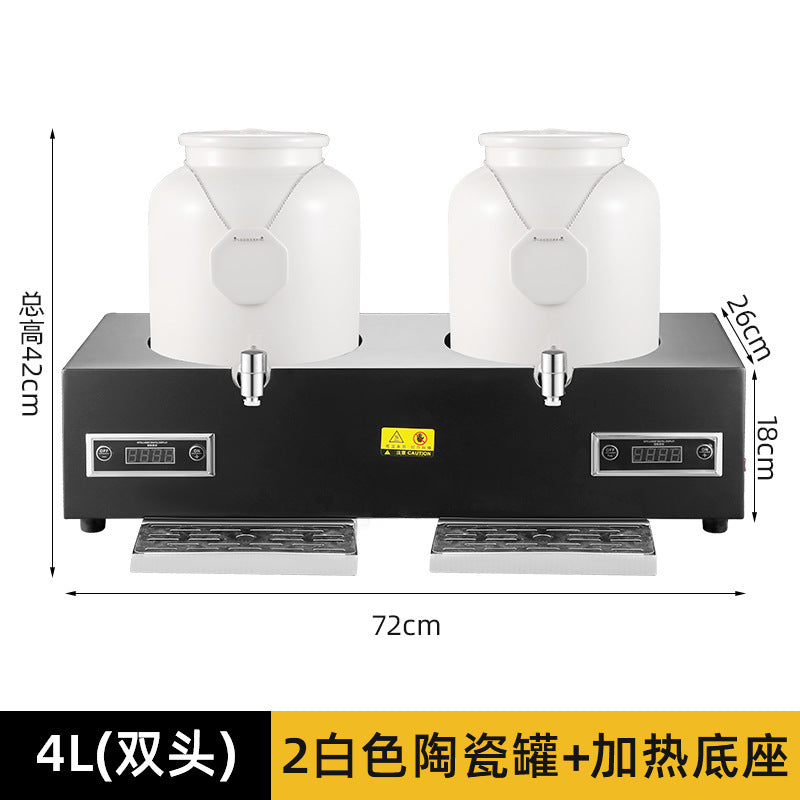 Milk tripod, hotel restaurant ceramic milk tripod coffee tripod numerical control heating stainless steel hot and cold tripod, juice tripod