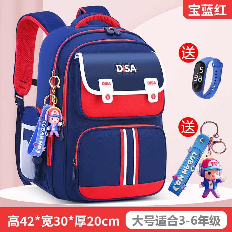 Schoolbag for boys and primary school students 2026 new arrival for grades 1, 2, 3 to 6, boys and girls, lightweight kids spine protection and burden reduction