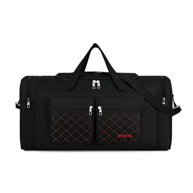 Short business trip oversized capacity travel bag men go out to work duffel bag dry and wet separation outdoor camping storage bag