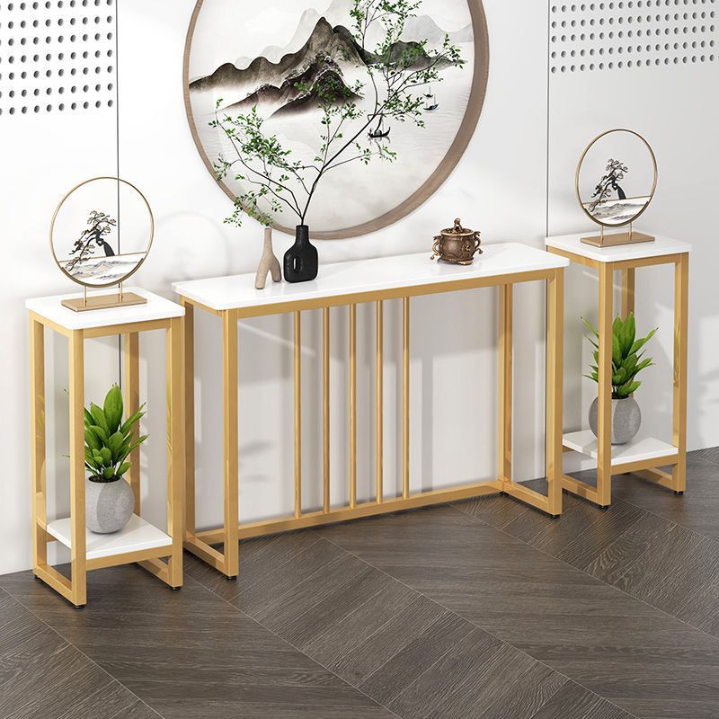 Simple table storage rack for home, wall-mounted long table, iron chinoiserie table, living room entrance table, for home entrance table