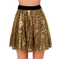 new european and american style sparkly high-waisted slimming pleated skirt with sequins and elastic waistband for women - perfect for cross-border e-commerce on  and
