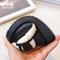 Girls' snow boots - new korean style for winter  - kids' fleece-lined, extra thick cotton shoes - boys' first walker short boots