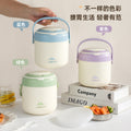 Stainless steel double-layer insulated lunch box, insulated lunch bucket, canteen food carrier, office worker meal delivery, multi-layer food container, gift
