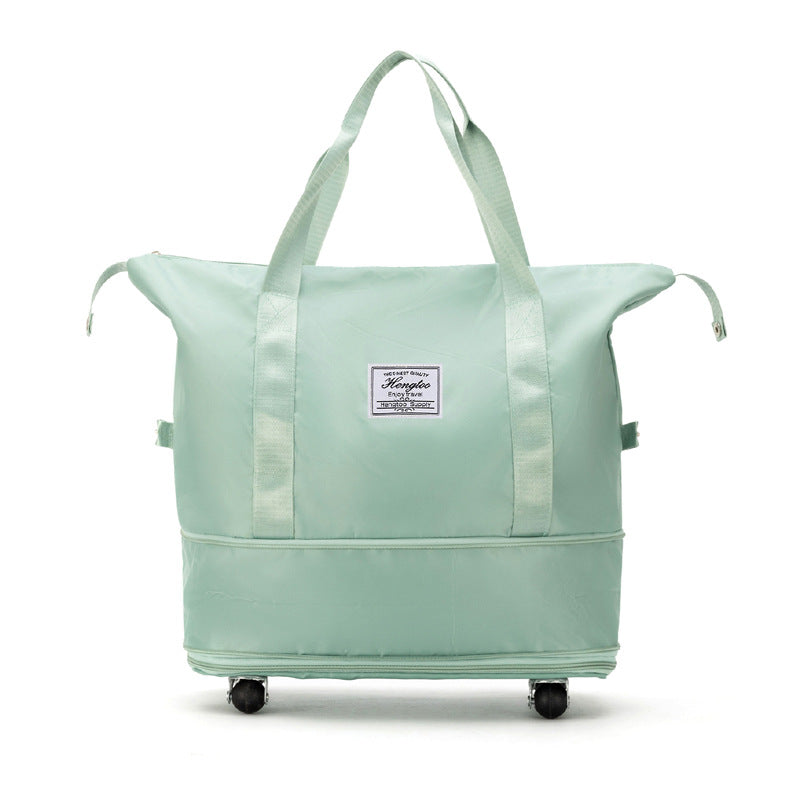 Large-capacity suitcase bag Double-layer extended storage luggage bag Short-distance delivery student school universal wheel travel bag