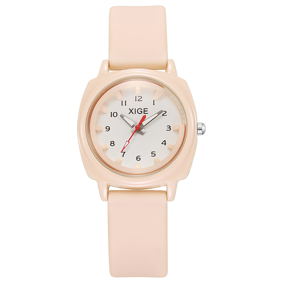 New korean style trendy waterproof watch - student, men's & women's ins college style retro literary couple quartz watch