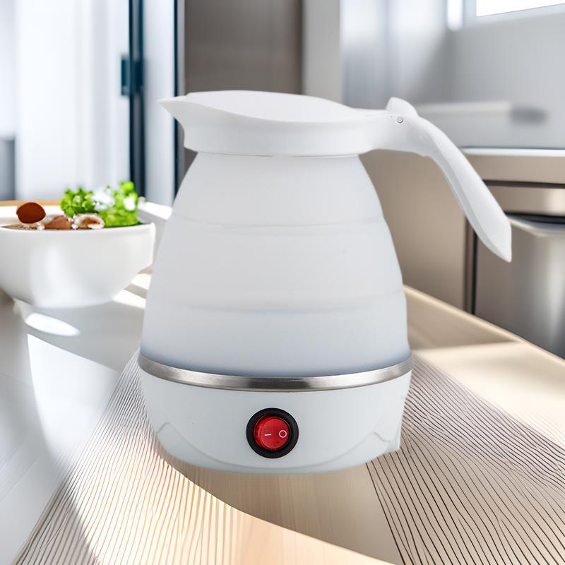 Portable foldable water kettle for home water kettle travel out silicone electric water kettle mini small cross-border american standard