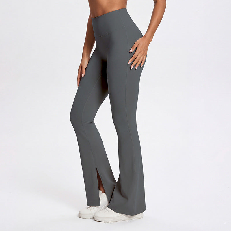 n66 yoga clothing factory wholesale peach butt lift nude sports suit pilates running fitness pants for women