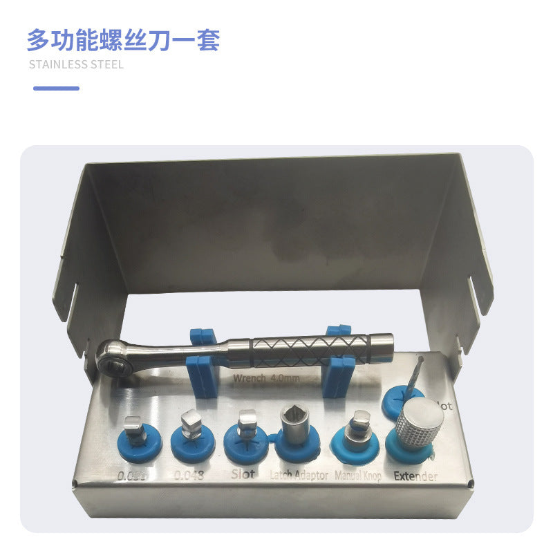Dental Implant Tool Box Screwdriver Wrench Machine Base Torque Strengthening Ratchet General Dentistry