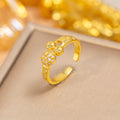 J17 gold-mickey head ring