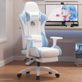 Fourth generation 6d armrest upgraded to jade white and blue + foot rest + thickened milk