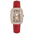 Small green watch women's watch niche pigeon egg popular douyin kuaishou live broadcast wholesale rhinestone starry sky women's watch
