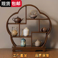 Chinoiserie tea room desktop bogu rack solid wood tea table storage rack small teapot tea set tea cup storage display ornaments