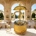 supply of wedding hotel stainless steel golden 8l thermal pot buffet catering thermal pot banquet car equipment