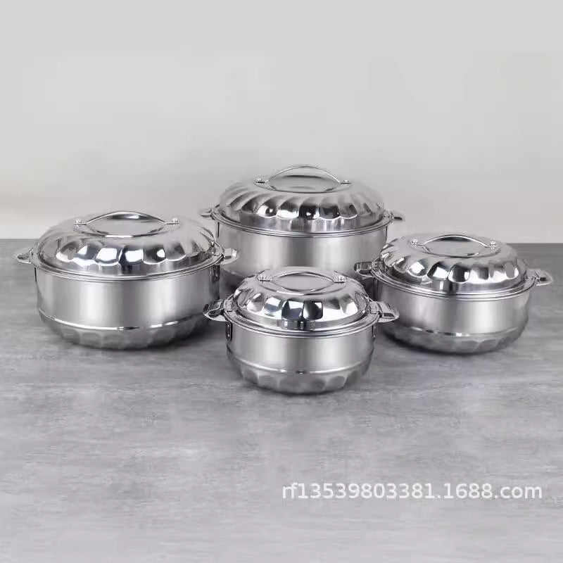 stainless steel foreign trade insulation box soup pot 4pcs 7 pcs 8pcs piece set