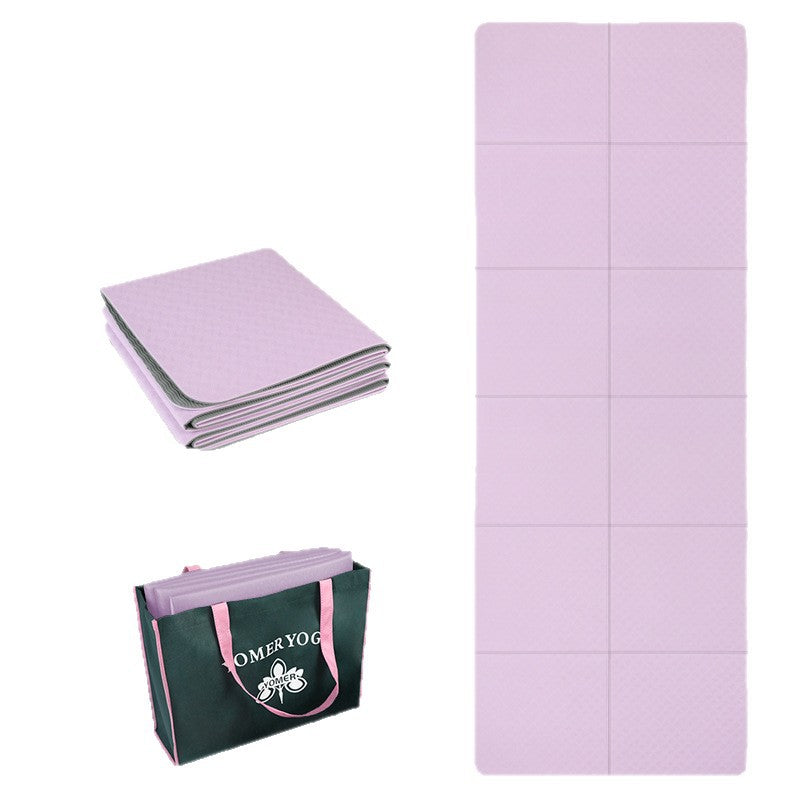 Portable foldable yoga mat thickened nap mat kids sleeping mat student home fitness non-slip floor mat