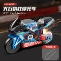 flint inertial motorcycle cool stunt artificial car keychain decompression spark special effects boy small toy