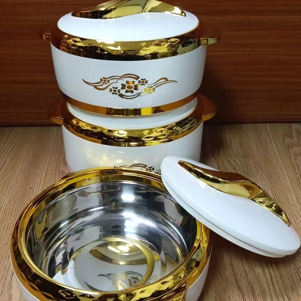 3pcs food warmersexport hot-selling set of insulated lunch boxes 1.5-2-2.5l insulated tableware