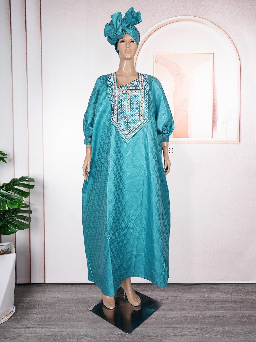 supply of african women's clothing plus size full craftsmanship plus fragrant robe   loose dress headscarf
