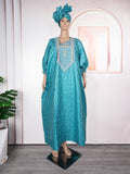 supply of african women's clothing plus size full craftsmanship plus fragrant robe   loose dress headscarf