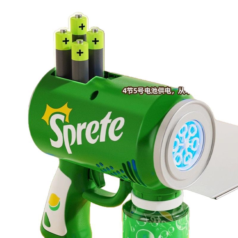 New arrival cute pet bubble gun fully automatic water-proof handheld multi-hole bubble gun gatling boys and girls toys