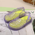 New eco-friendly crystal material eva clogs for boys and girls, jelly sandals and slippers, non-slip thick sole, comfortable wholesale