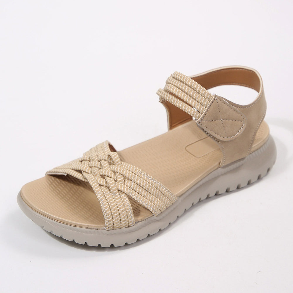 Amazon summer new arrivals: velcro open-toe platform sandals - lightweight, sporty style, plus size beach slides -